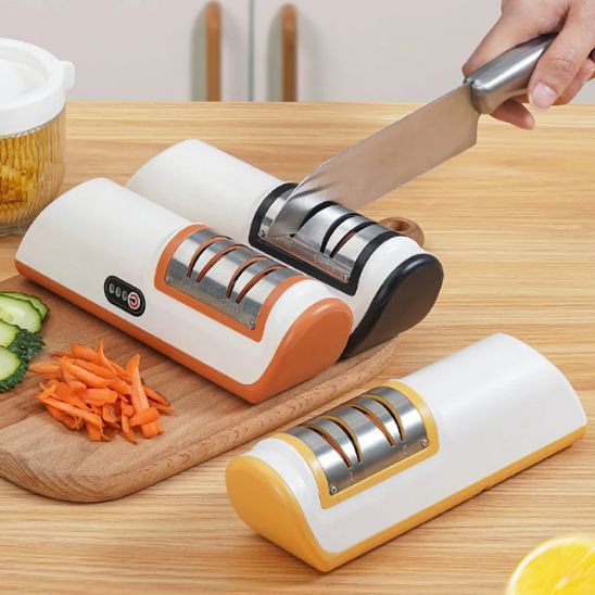 aiguiseur couteau electrique ultra-compact vous permettant de retrouver le plaisir