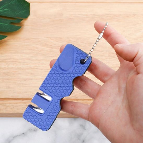 aiguiseur de couteau simple efficace la couleur bleu