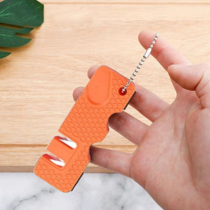 aiguiseur de couteau simple efficace la couleur orange