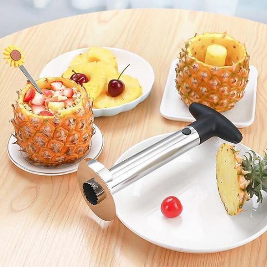 Coupe ananas tranché, idéal pour ces petits moments de bonheur.