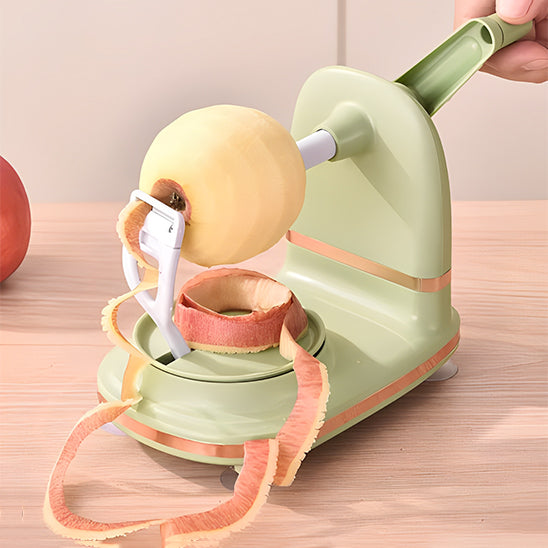 eplucheur pomme couprotatif tournez la poignée.