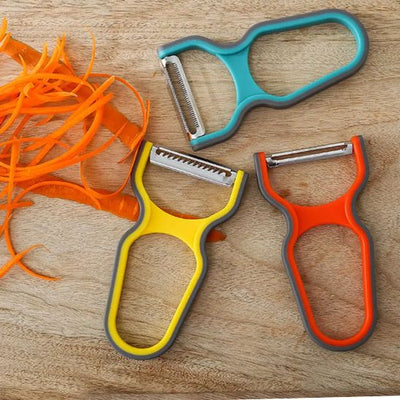 Éplucheur trois inox, des outils robustes