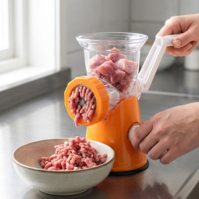 hachoir à viande simple robuste, la trémie transparente