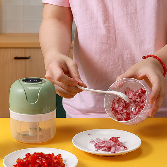 mini hachoir electrique robuste puissant, retrouvez le plaisir de cuisiner