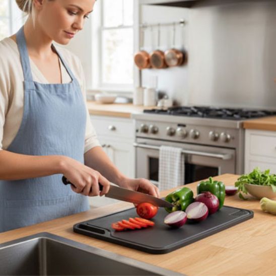 planche à découper plastique élégante durable une surface stable