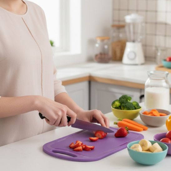 Planche à découper plastique style premium, que vous soyez un chef ou un amateur.