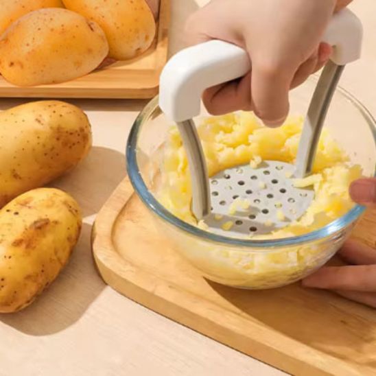 Presse-purée ergonomique robuste, crémeuse en quelques secondes
