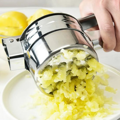 Presse-purée manuel ultra-résistant, avec un outil multitalents