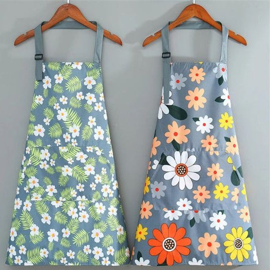 TABLIER DE CUISINE FLORAL IMPERMEABLE | MULTI-USAGE™