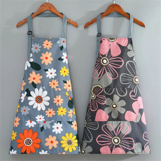 TABLIER DE CUISINE FLORAL IMPERMEABLE | MULTI-USAGE™