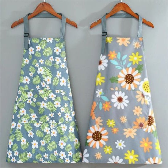 TABLIER DE CUISINE FLORAL IMPERMEABLE | MULTI-USAGE™