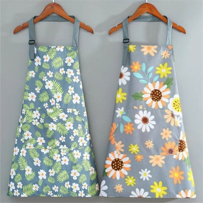 TABLIER DE CUISINE FLORAL IMPERMEABLE | MULTI-USAGE™